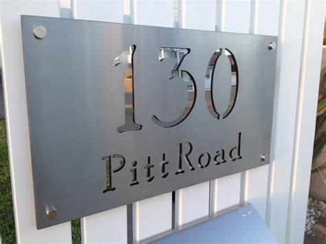 custom made metal house signs